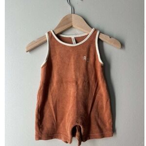 Rylee + Cru Terry Cloth Romper Boho Coastal Neutral Surfer Resortwear Beach Baby